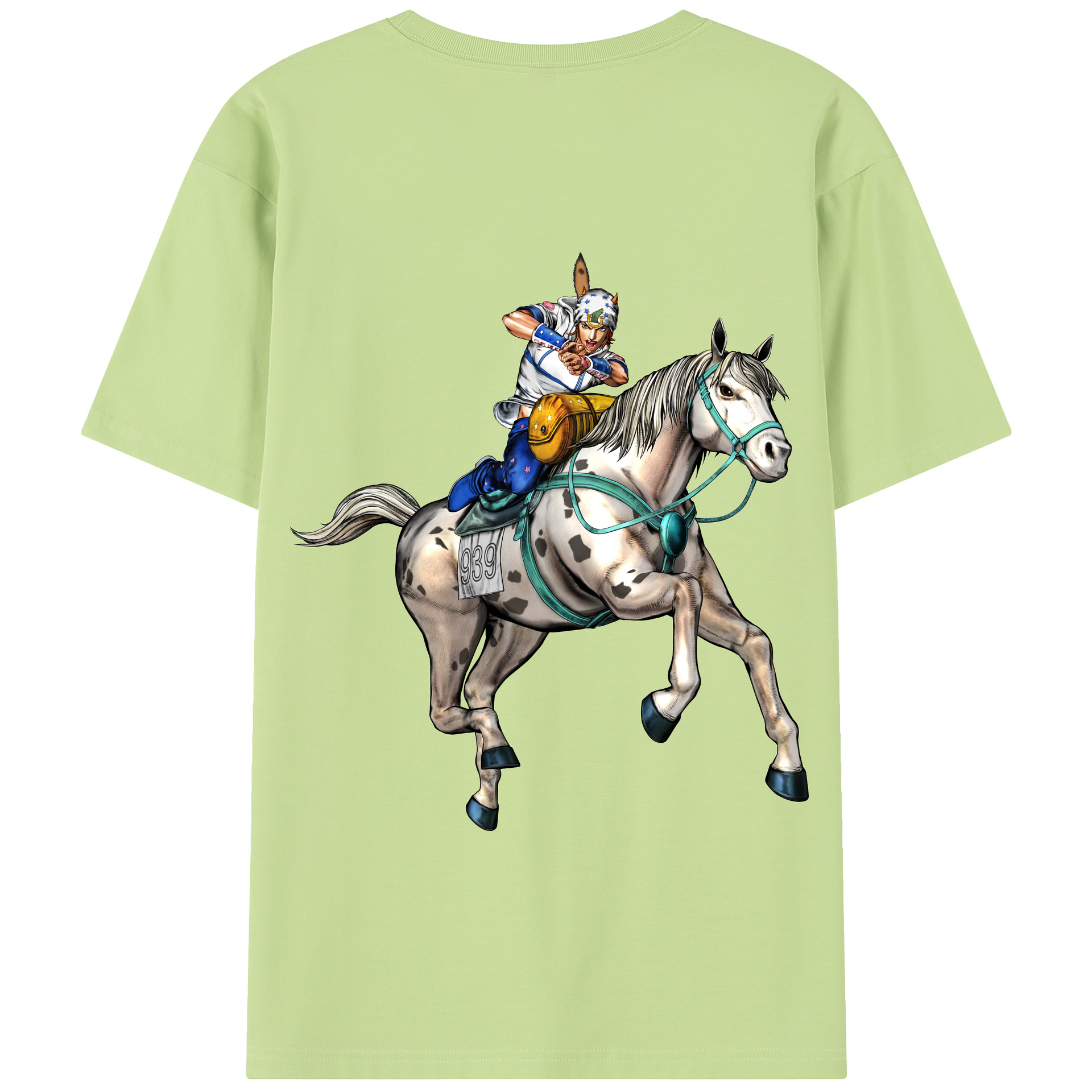 （画像用） ジョジョの奇妙な冒険 ジョナサン?ジョースター JoJo's Bizarre Adventure Jonathan Joestar 綿100％半袖Tシャツ（背面プリント）